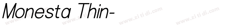 Monesta Thin字体转换